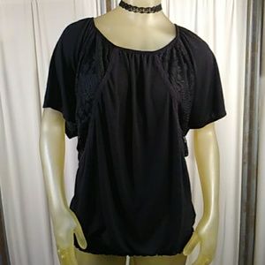 Faded Glory boho peasant plus size top